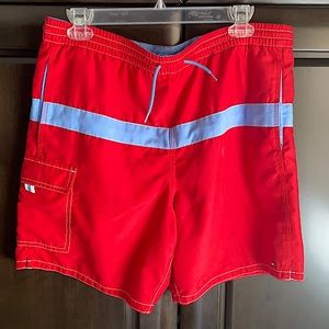 Tommy Hilfiger men’s swim trunks with mesh insert and pockets